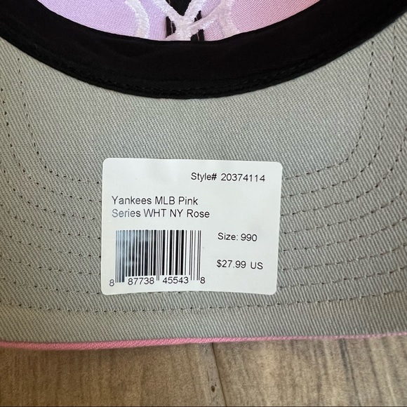 brand new Yankee  MLB pink series MVP White NY Rose - Picture 8 of 8